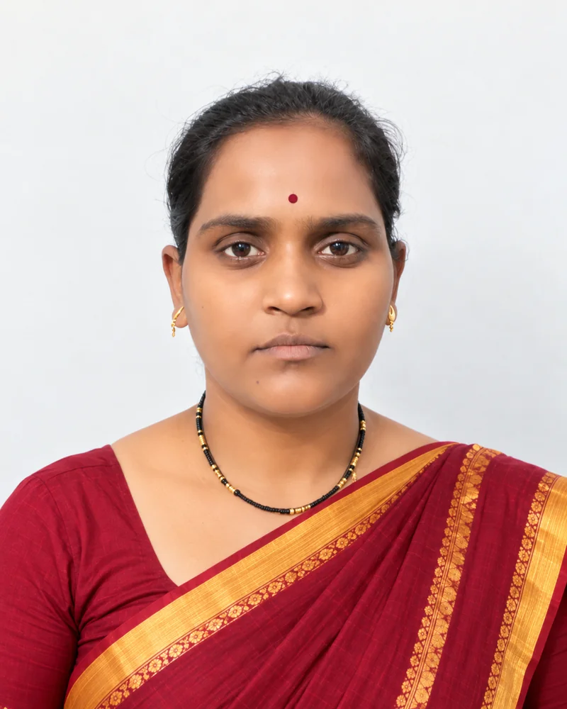 Mrs. Vaishnavi, owner and head cook of RK Tiffin Center, standing in her kitchen at Gitanjali Chauraha, Bhopal